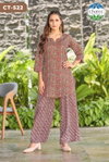 Siddhalakshmi By Chansi Trendz Poly Cotton Top With Bottom Wholesale Online